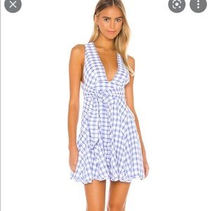 Free people | Do The Twist Mini Dress in Blue Combo